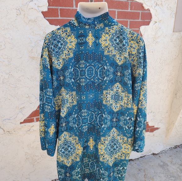 Medium Women House of Harlow 1960 REVOLVE kimono open jacket boho print - Picture 10 of 16